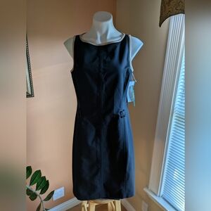 Lauren Ralph Lauren Women's Tank Dress Size 10 Black Tan Neckline Sleeveless